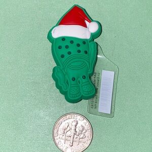 (10 for $15) Green Crocs w/a Christmas Hat Crocs Shoe Charms